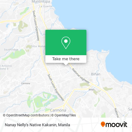 Nanay Nelly's Native Kakanin map