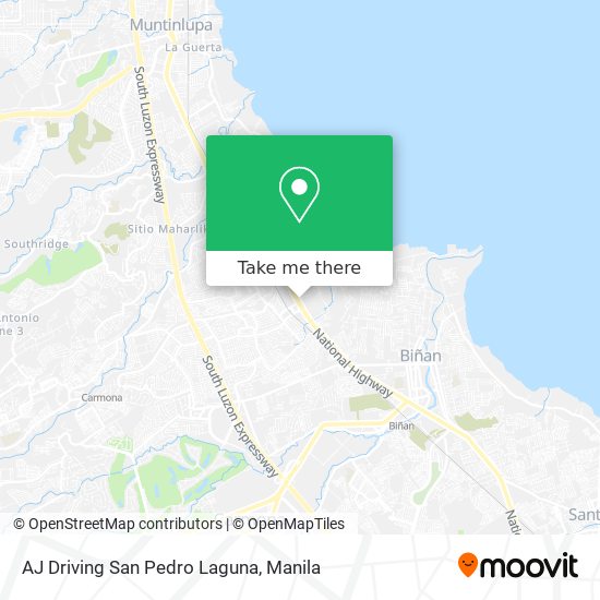 AJ Driving San Pedro Laguna map