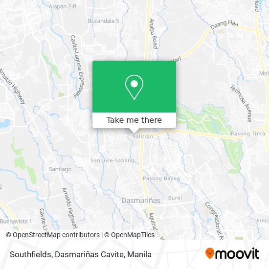 Southfields, Dasmariñas Cavite map