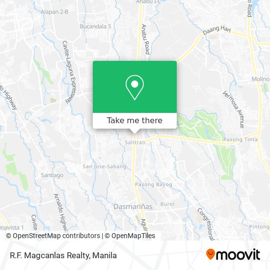 R.F. Magcanlas Realty map