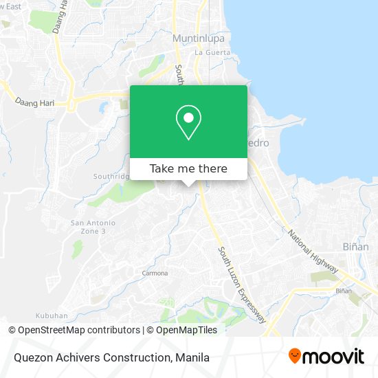 Quezon Achivers Construction map