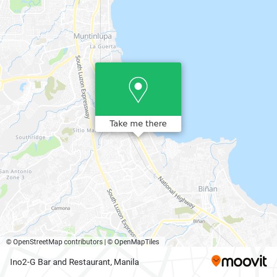 Ino2-G Bar and Restaurant map