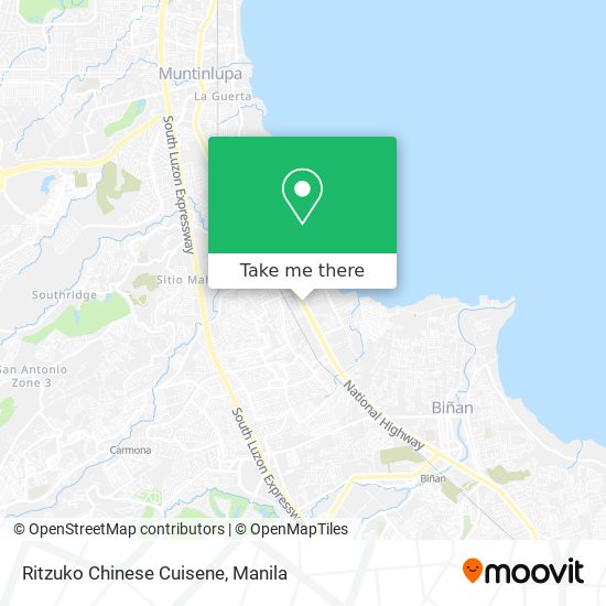Ritzuko Chinese Cuisene map
