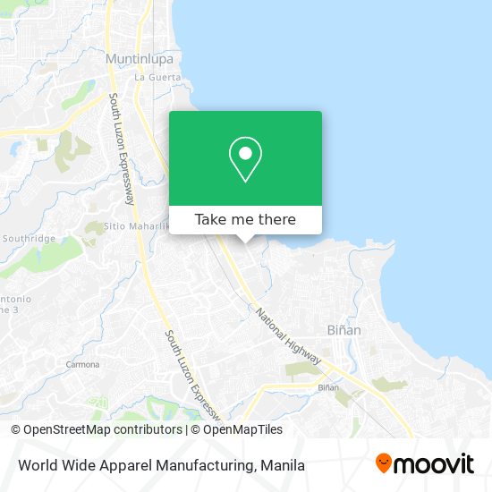 World Wide Apparel Manufacturing map