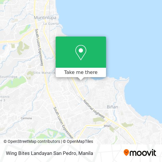 Wing Bites Landayan San Pedro map