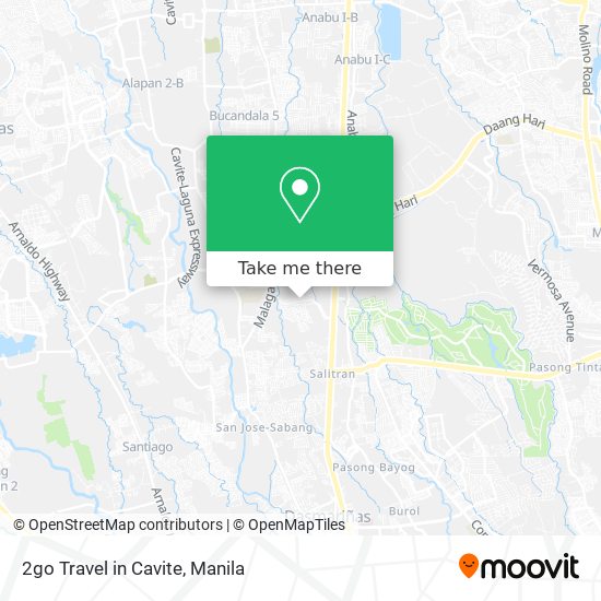 2go Travel in Cavite map