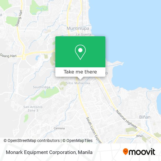 Monark Equipment Corporation map