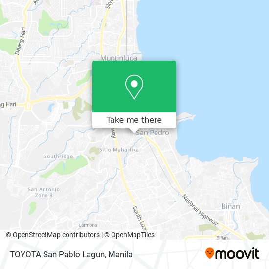 TOYOTA San Pablo Lagun map