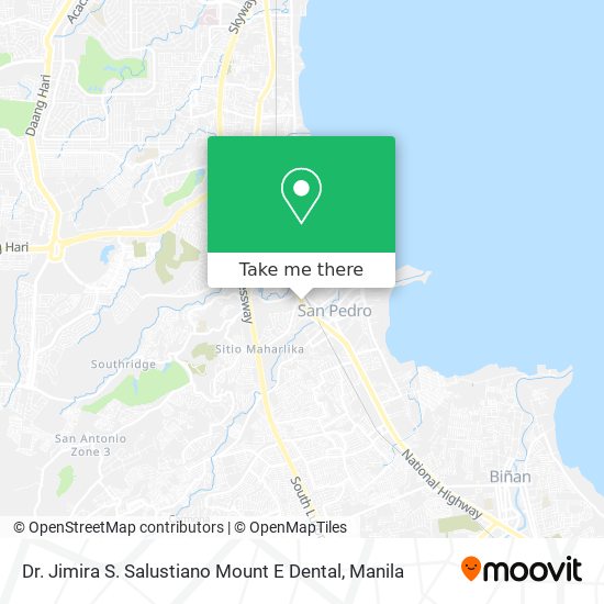 Dr. Jimira S. Salustiano Mount E Dental map