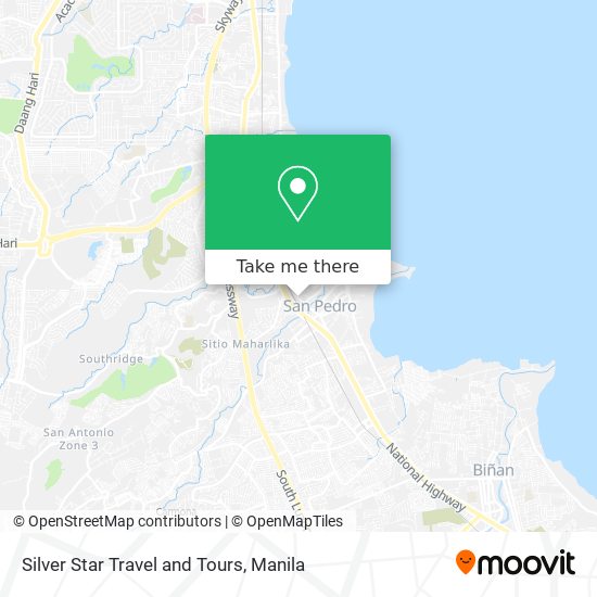 Silver Star Travel and Tours map