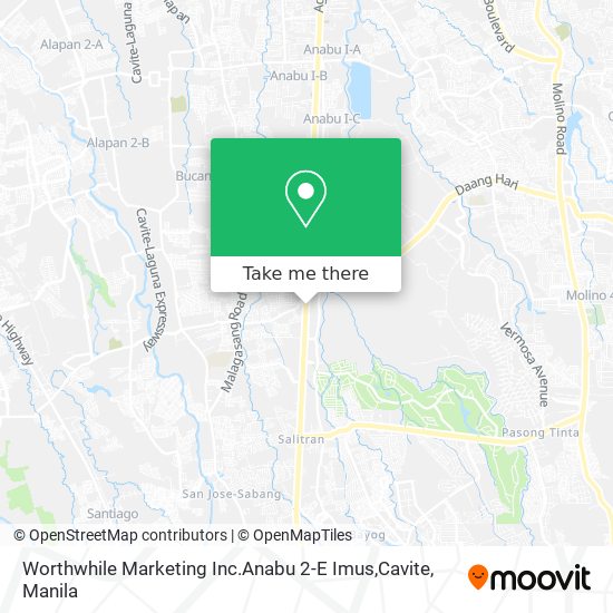 Worthwhile Marketing Inc.Anabu 2-E Imus,Cavite map
