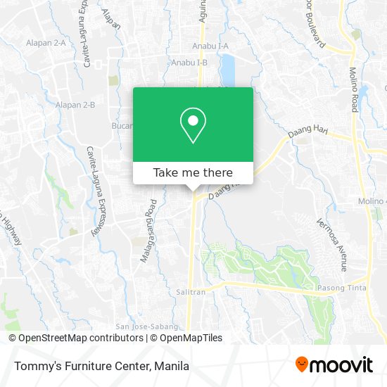 Tommy's Furniture Center map