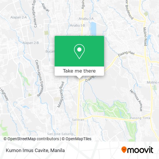 Kumon Imus Cavite map