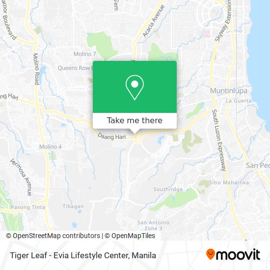 Tiger Leaf - Evia Lifestyle Center map