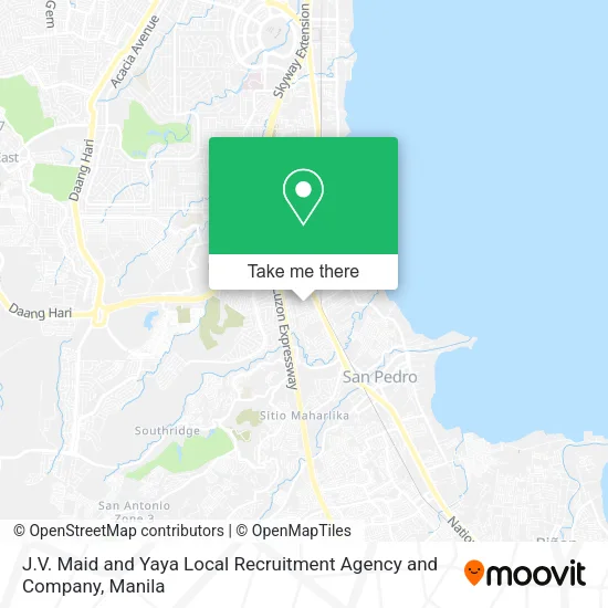 J.V. Maid and Yaya Local Recruitment Agency and Company map
