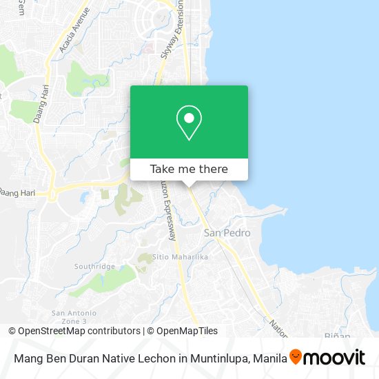 Mang Ben Duran Native Lechon in Muntinlupa map