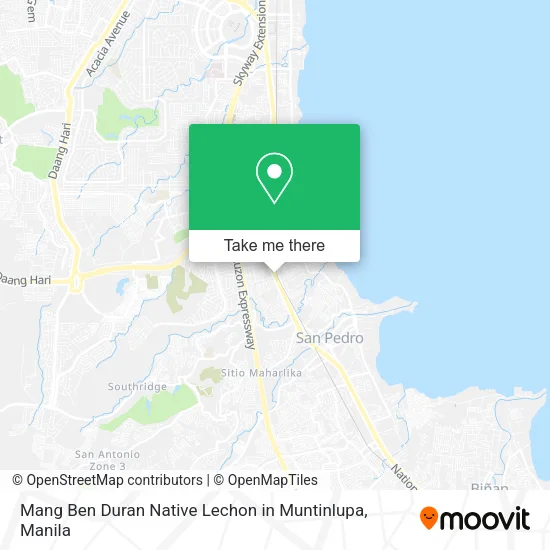 Mang Ben Duran Native Lechon in Muntinlupa map
