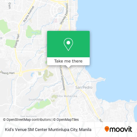 Kid's Venue SM Center Muntinlupa City map