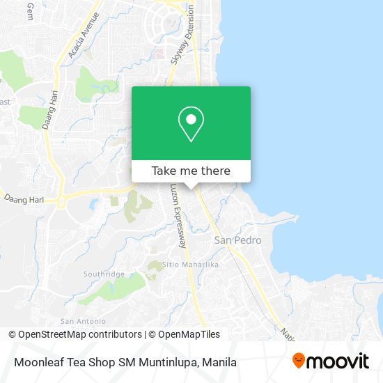 Moonleaf Tea Shop SM Muntinlupa map