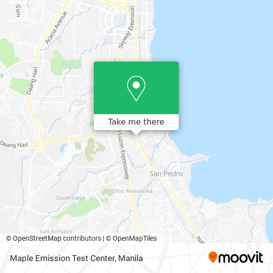 Maple Emission Test Center map