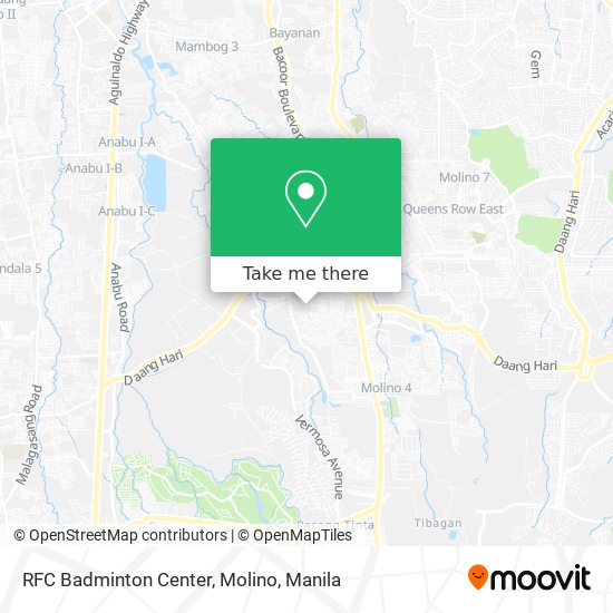RFC Badminton Center, Molino map