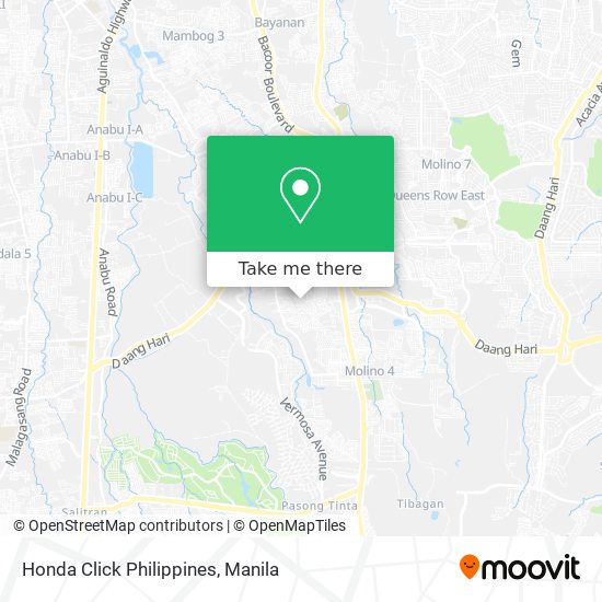 Honda Click Philippines map