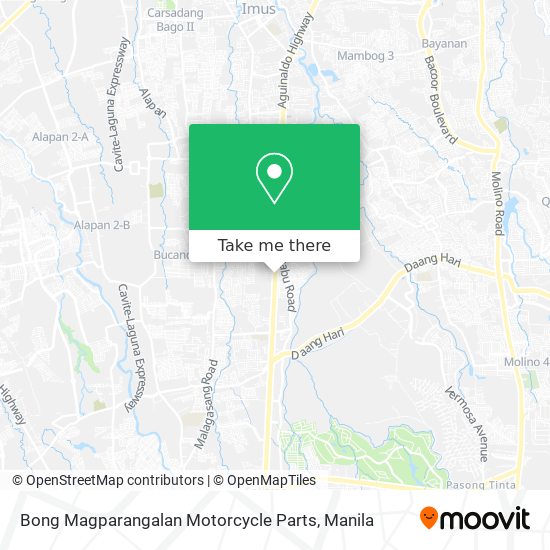 Bong Magparangalan Motorcycle Parts map