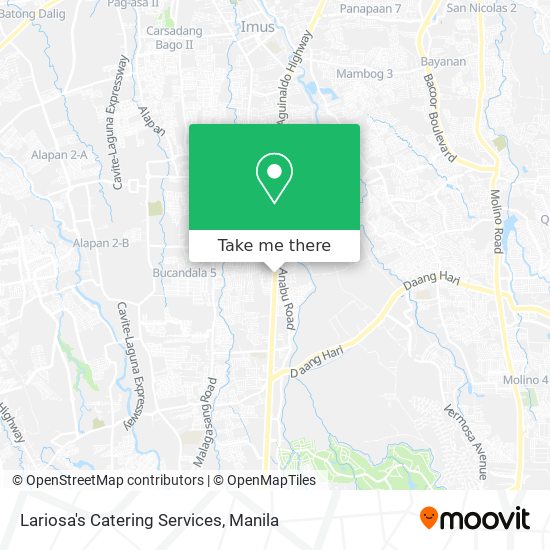 Lariosa's Catering Services map