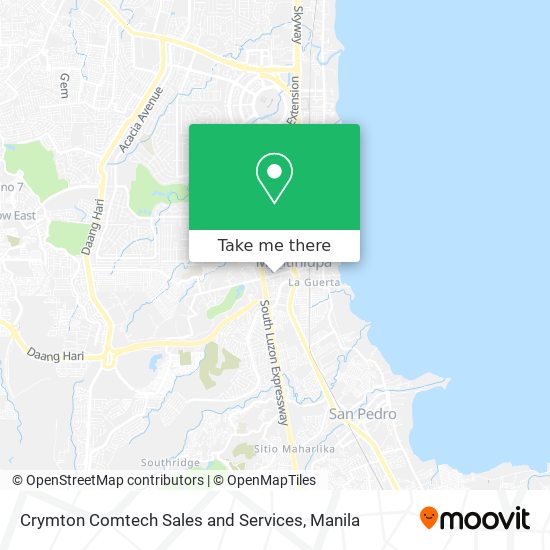 Crymton Comtech Sales and Services map