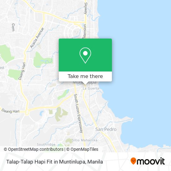 Talap-Talap Hapi Fit in Muntinlupa map