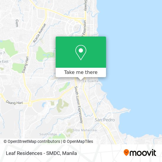 Leaf Residences - SMDC map