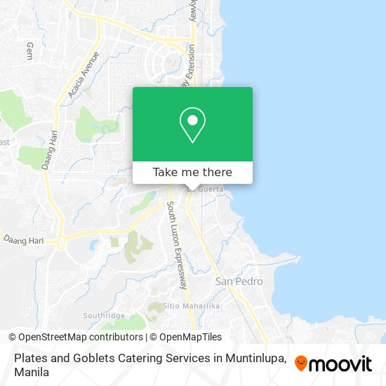 Plates and Goblets Catering Services in Muntinlupa map