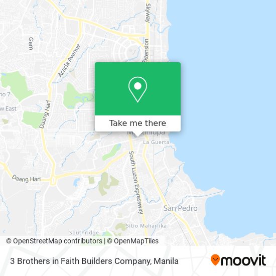 3 Brothers in Faith Builders Company map