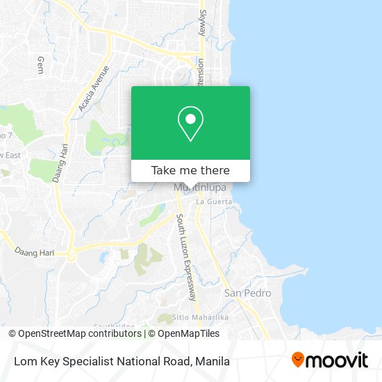 Lom Key Specialist National Road map