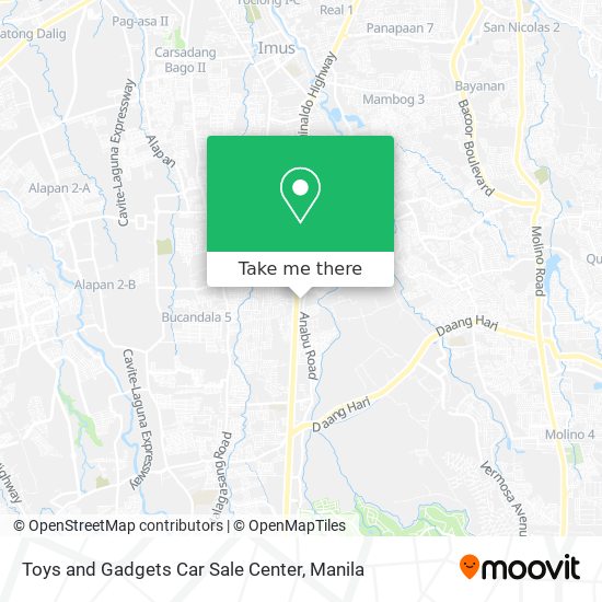 Toys and Gadgets Car Sale Center map