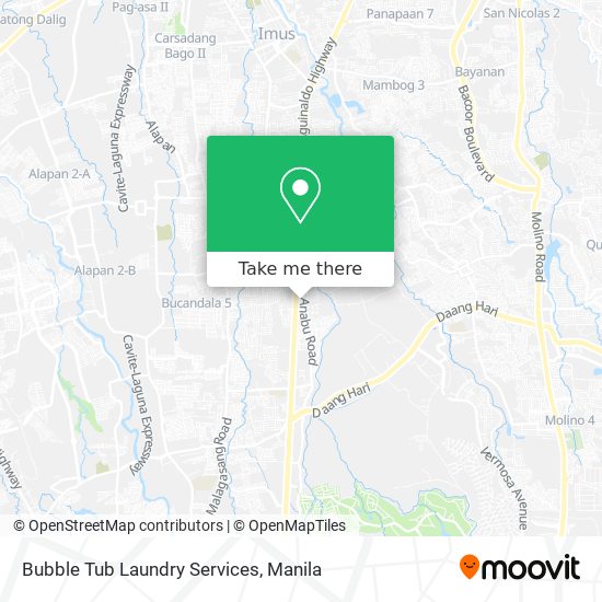 Bubble Tub Laundry Services map