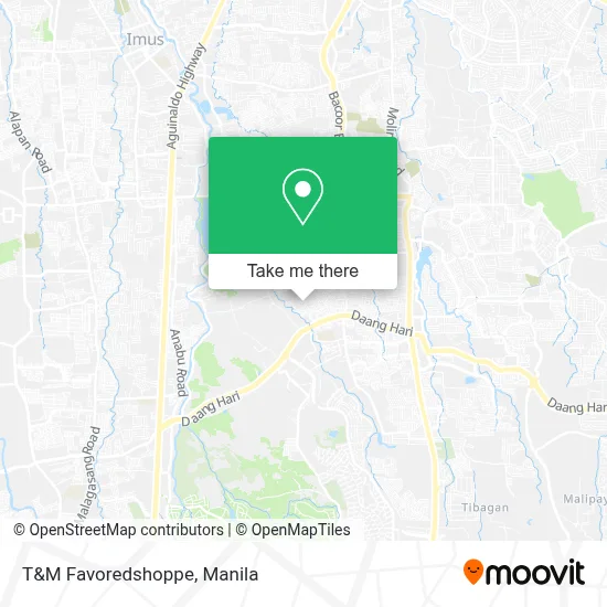 T&M Favoredshoppe map
