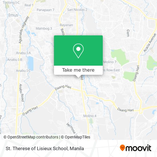 St. Therese of Lisieux School map