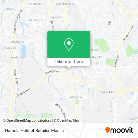 Hamela Helmet Retailer map