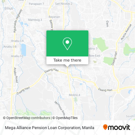Mega Alliance Pension Loan Corporation map