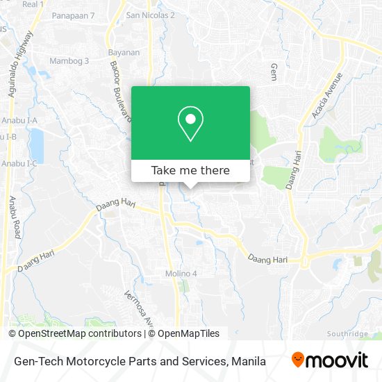 Gen-Tech Motorcycle Parts and Services map