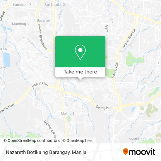 Nazareth Botika ng Barangay map