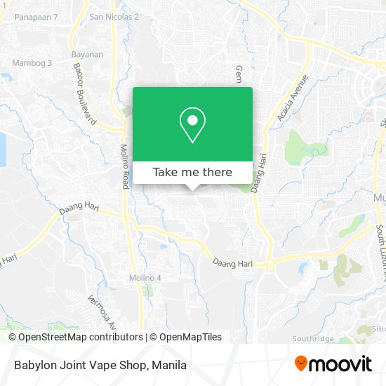 Babylon Joint Vape Shop map