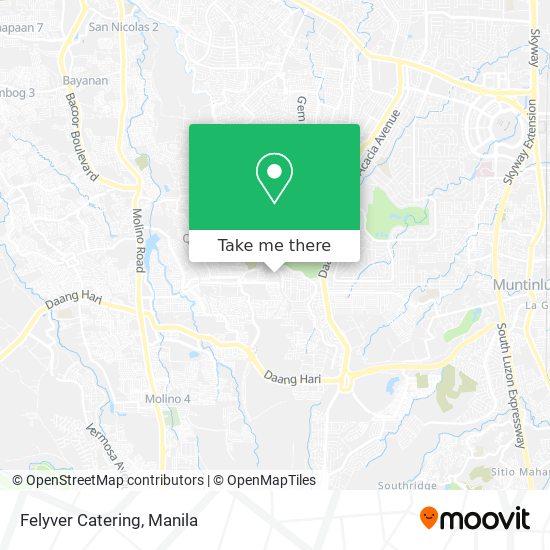 Felyver Catering map