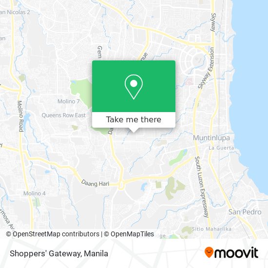 Shoppers' Gateway map
