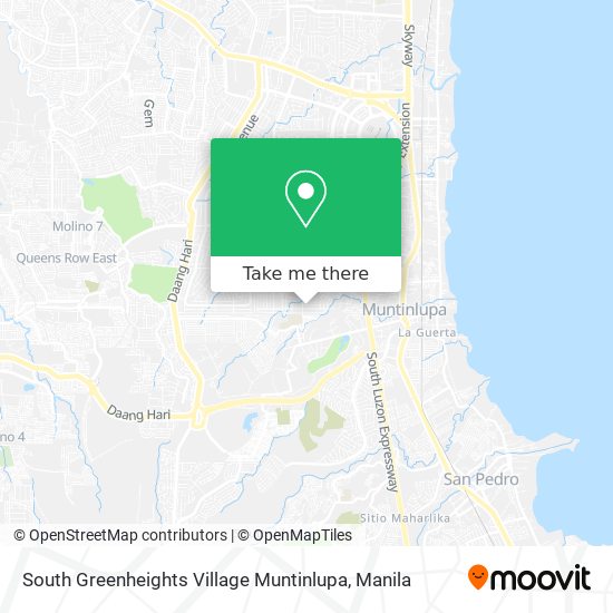 South Greenheights Village Muntinlupa map