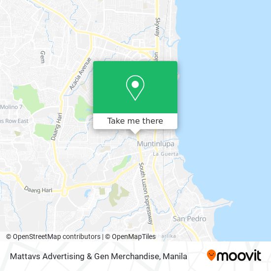 Mattavs Advertising & Gen Merchandise map