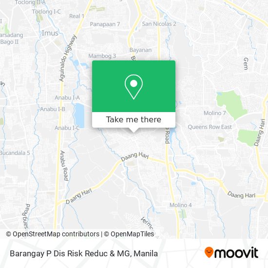 Barangay P Dis Risk Reduc & MG map