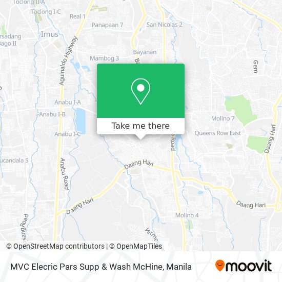 MVC Elecric Pars Supp & Wash McHine map