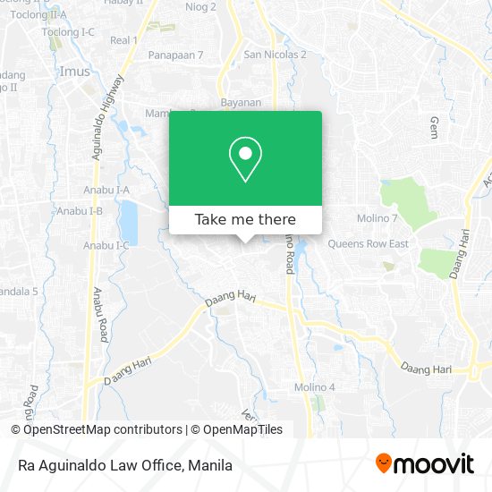 Ra Aguinaldo Law Office map